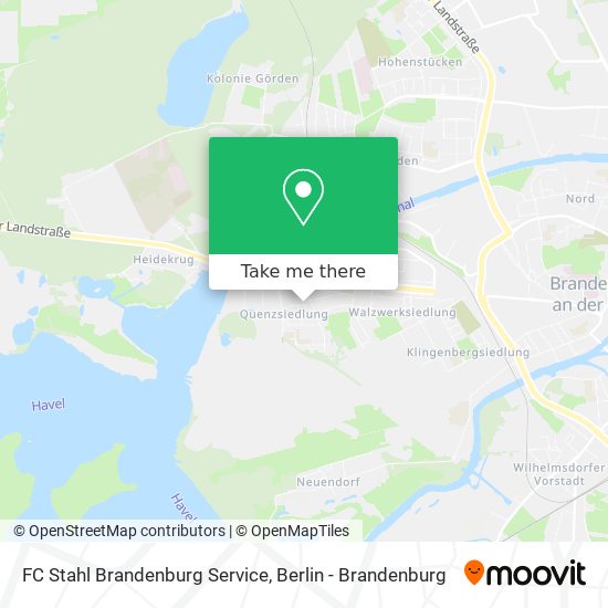 FC Stahl Brandenburg Service map
