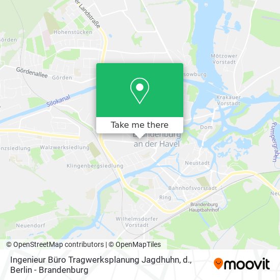 Карта Ingenieur Büro Tragwerksplanung Jagdhuhn, d.