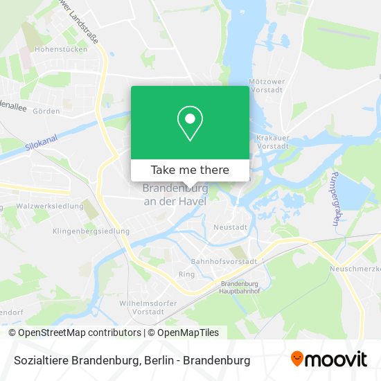 Карта Sozialtiere Brandenburg