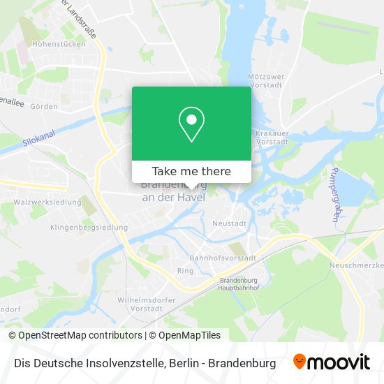 Dis Deutsche Insolvenzstelle map