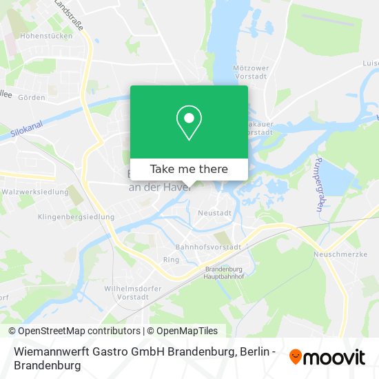 Wiemannwerft Gastro GmbH Brandenburg map