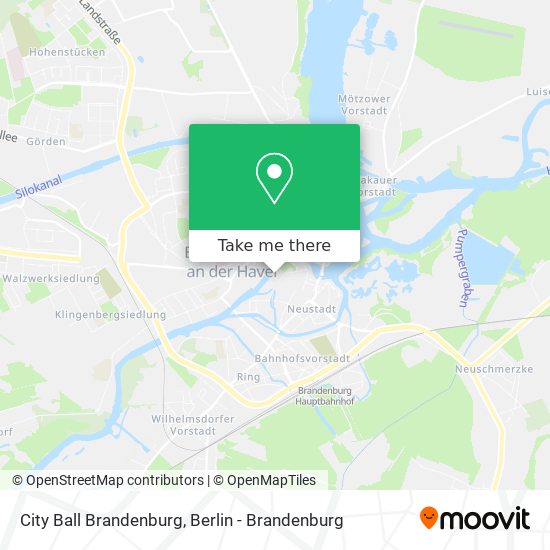City Ball Brandenburg map