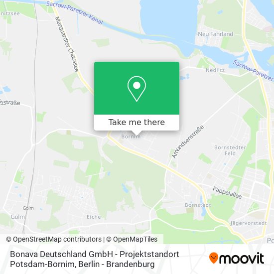 Bonava Deutschland GmbH - Projektstandort Potsdam-Bornim map