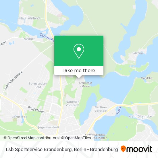 Lsb Sportservice Brandenburg map