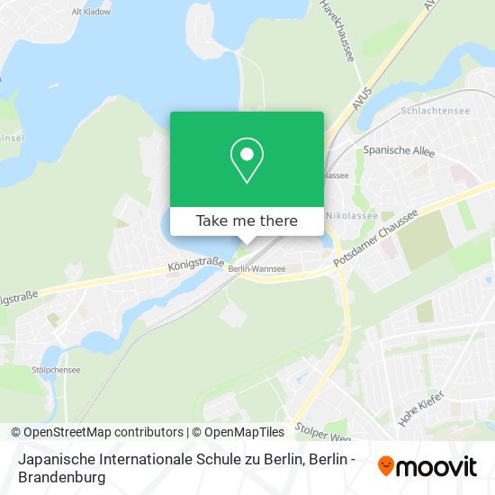 Карта Japanische Internationale Schule zu Berlin