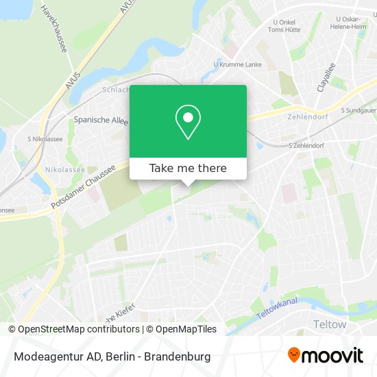 Modeagentur AD map