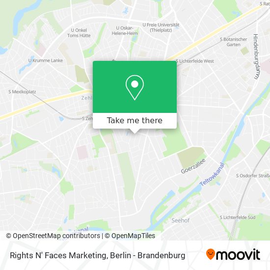 Rights N' Faces Marketing map