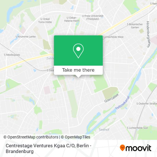 Карта Centrestage Ventures Kgaa C/O