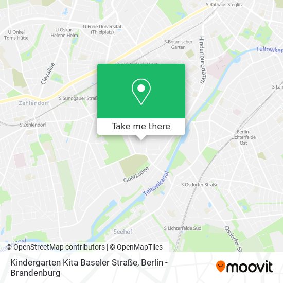 Карта Kindergarten Kita Baseler Straße