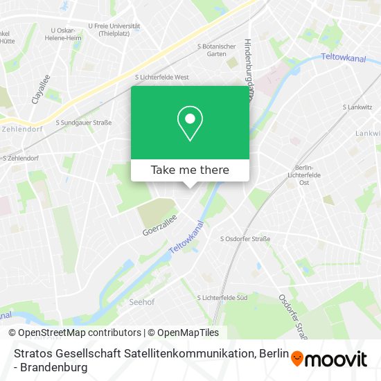 Карта Stratos Gesellschaft Satellitenkommunikation