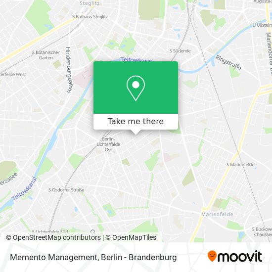 Memento Management map