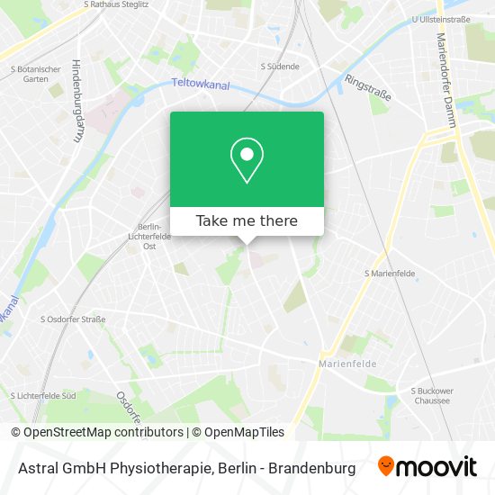 Astral GmbH Physiotherapie map
