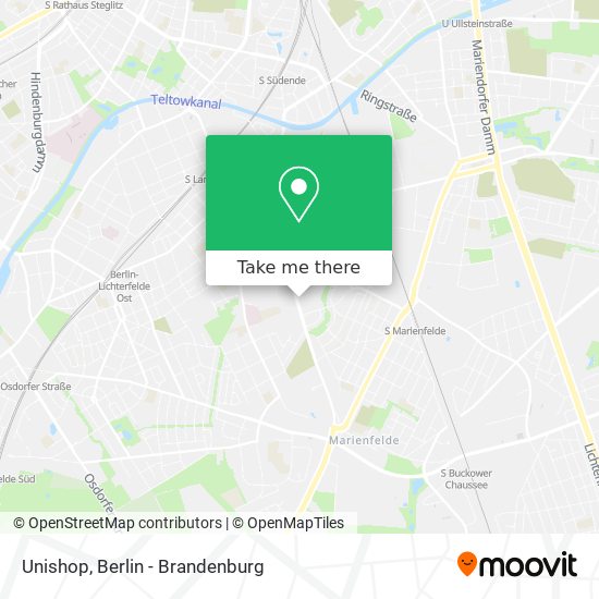 Unishop map