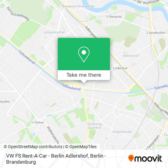 VW FS Rent-A-Car - Berlin Adlershof map