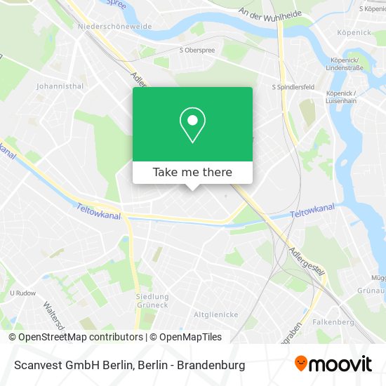 Карта Scanvest GmbH Berlin