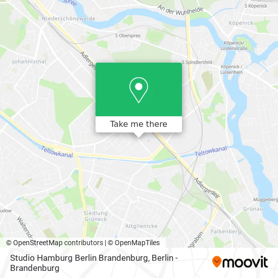 Карта Studio Hamburg Berlin Brandenburg
