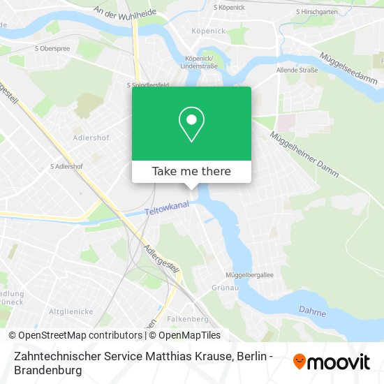 Карта Zahntechnischer Service Matthias Krause