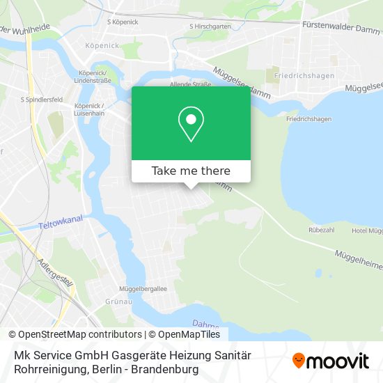 Mk Service GmbH Gasgeräte Heizung Sanitär Rohrreinigung map