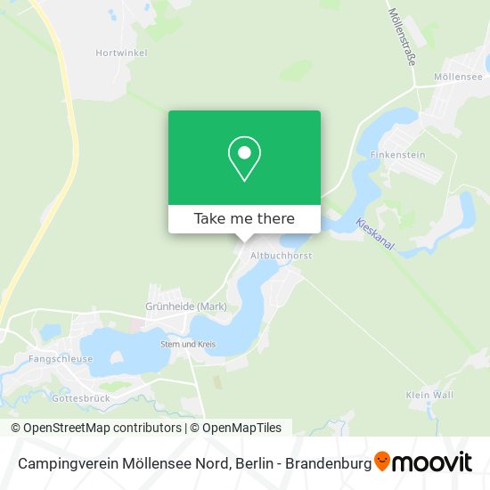 Campingverein Möllensee Nord map