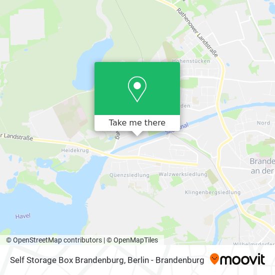 Self Storage Box Brandenburg map