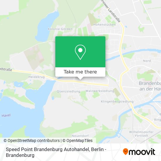 Speed Point Brandenburg Autohandel map