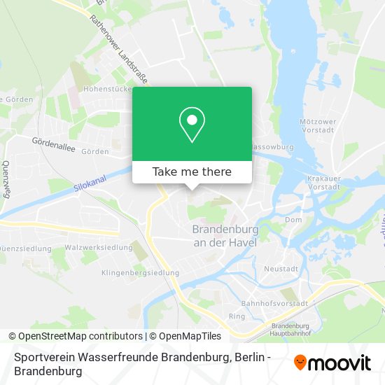 Sportverein Wasserfreunde Brandenburg map