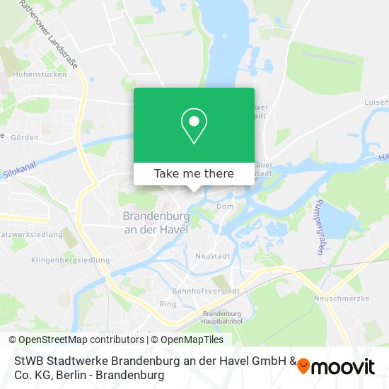 StWB Stadtwerke Brandenburg an der Havel GmbH & Co. KG map