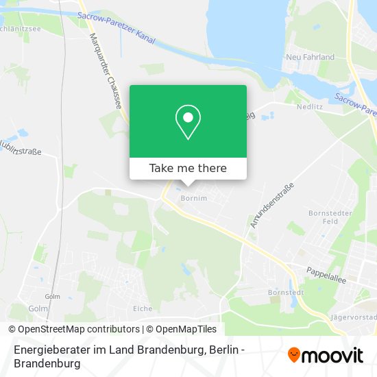 Карта Energieberater im Land Brandenburg