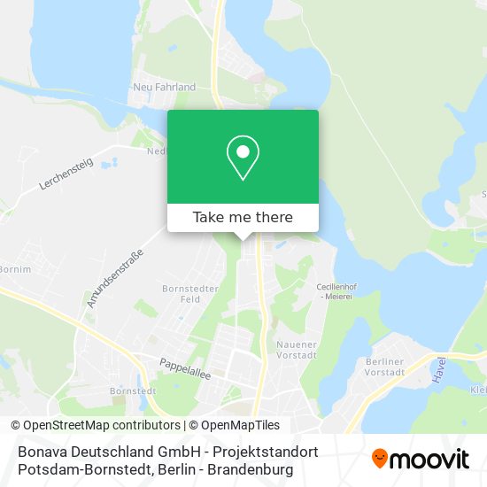 Bonava Deutschland GmbH - Projektstandort Potsdam-Bornstedt map
