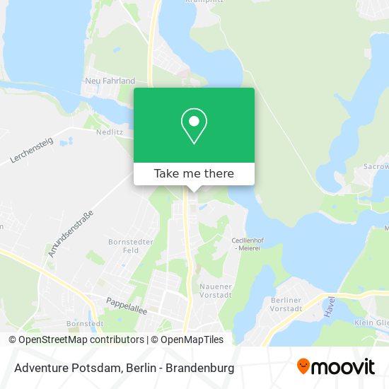 Adventure Potsdam map