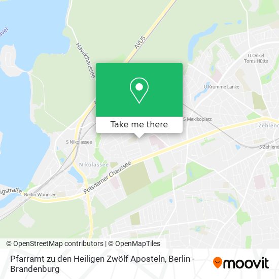 Pfarramt zu den Heiligen Zwölf Aposteln map