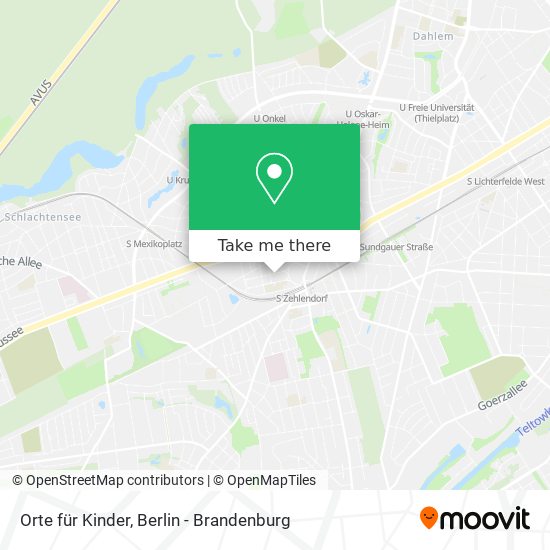 Orte für Kinder map