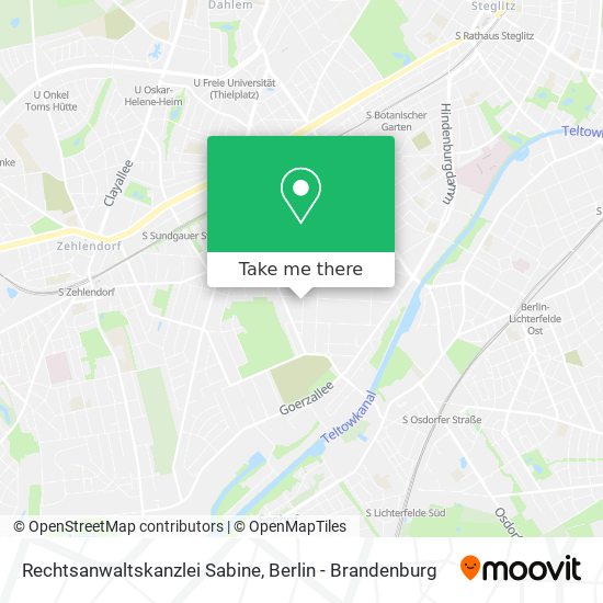 Rechtsanwaltskanzlei Sabine map