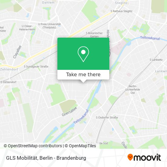 GLS Mobilität map