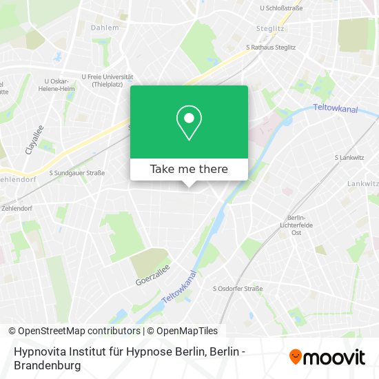 Hypnovita Institut für Hypnose Berlin map