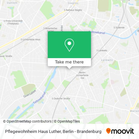 Pflegewohnheim Haus Luther map