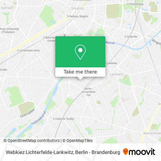 Webkiez Lichterfelde-Lankwitz map