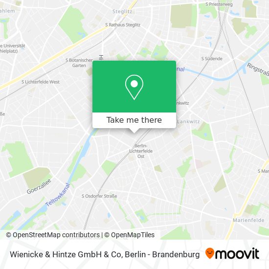 Карта Wienicke & Hintze GmbH & Co