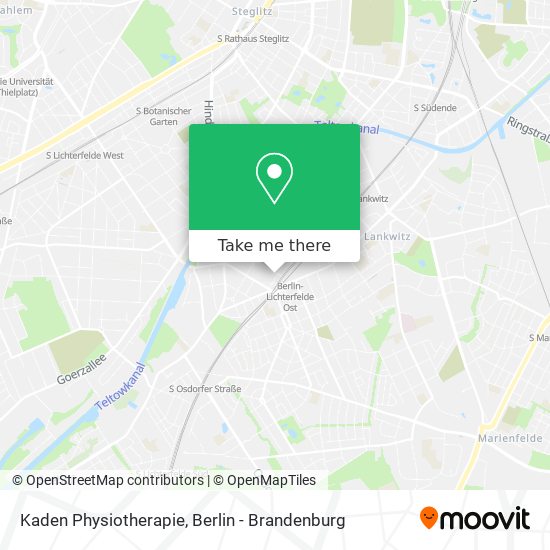 Карта Kaden Physiotherapie