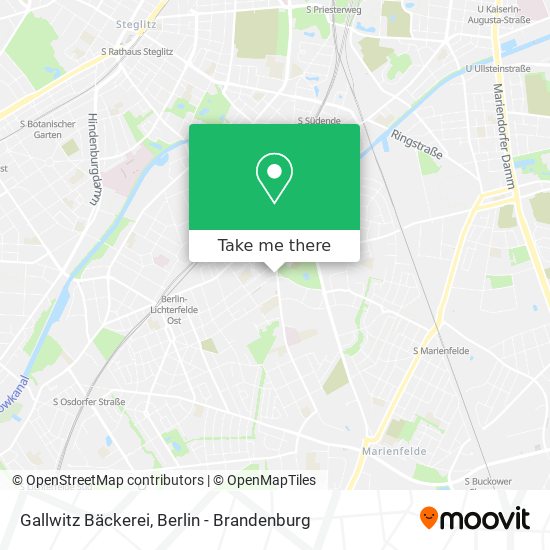 Gallwitz Bäckerei map