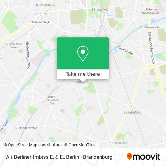 Карта Alt-Berliner-Imbiss E. & E.