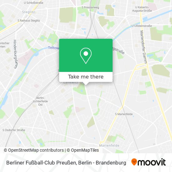Карта Berliner Fußball-Club Preußen