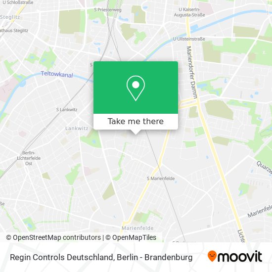 Карта Regin Controls Deutschland