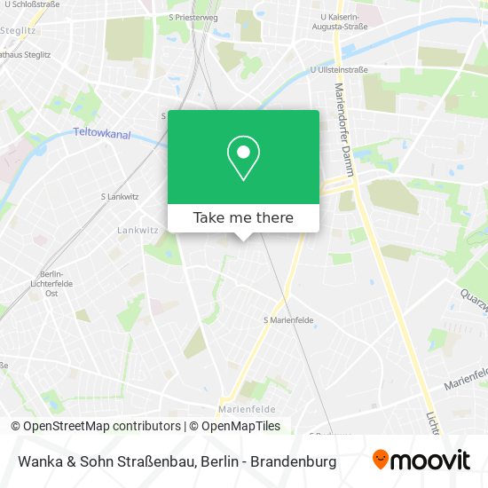 Wanka & Sohn Straßenbau map