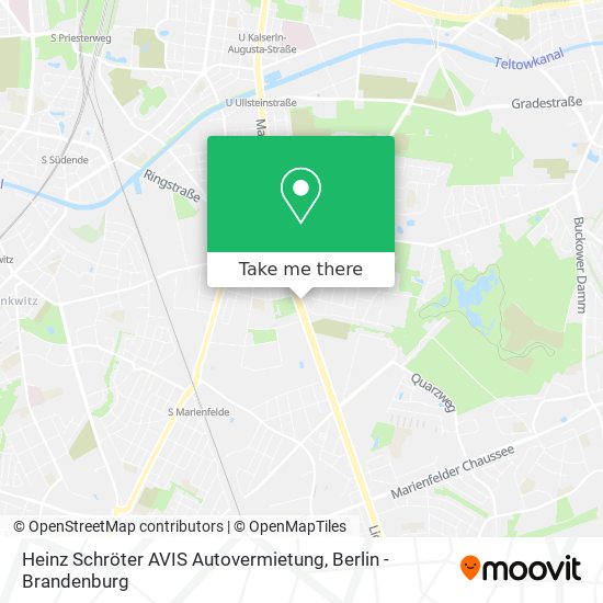 Heinz Schröter AVIS Autovermietung map