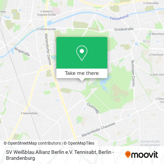 SV Weißblau Allianz Berlin e.V. Tennisabt map