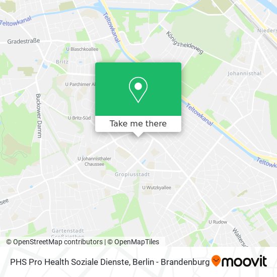 PHS Pro Health Soziale Dienste map