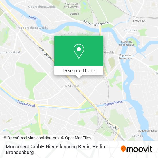 Карта Monument GmbH Niederlassung Berlin
