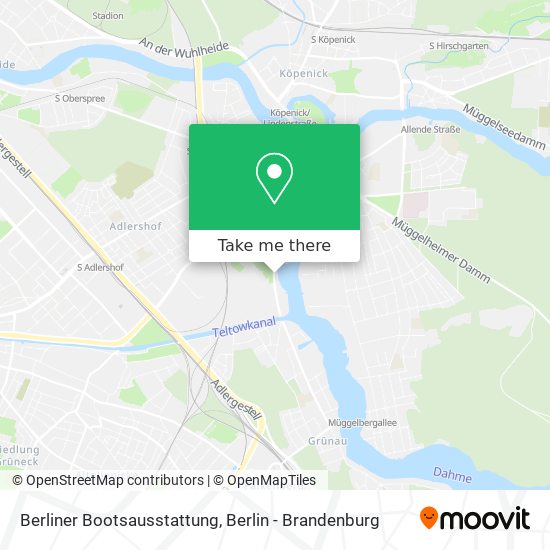 Карта Berliner Bootsausstattung