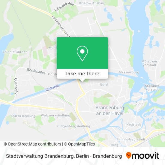 Карта Stadtverwaltung Brandenburg